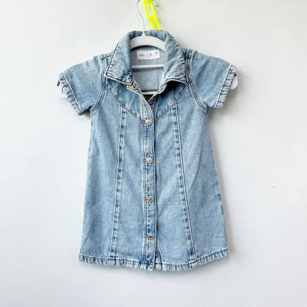 [BUNJANG] Zara Kids Denim Dress 3Y / 자라 키즈 데님원피스 3Y
