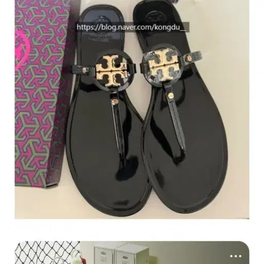 [BUNJANG] Tory Burch Jelly Slides Black / 토리버치 젤리 쪼리 블랙6