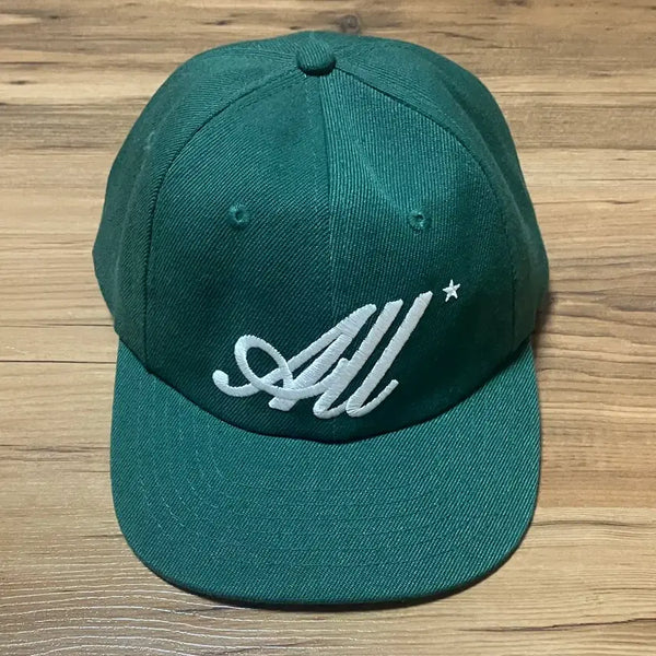 [BUNJANG] Alltimers Logo 6 Panel Cap OS Green / 올타이머스 all timers 로고 6 패널 캡 OS 그린