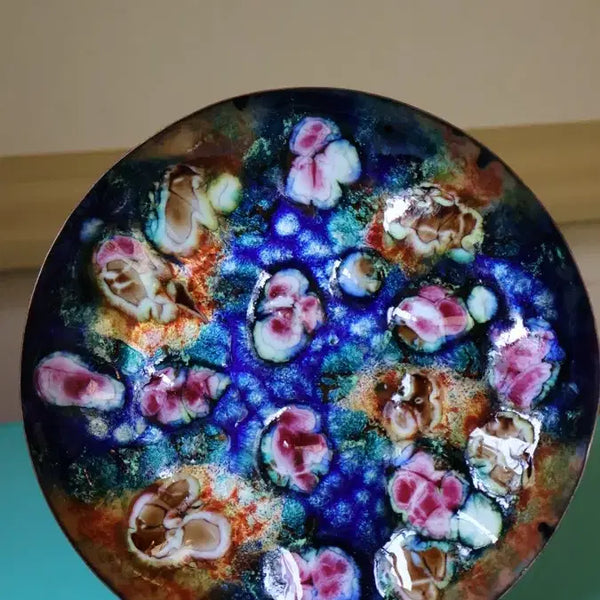 [BUNJANG] European Vintage Mid-Century Handmade Cloisonné Enamel Plate / 유럽 빈티지 미드센추리 핸드메이드 동칠보 오브제 플레이트