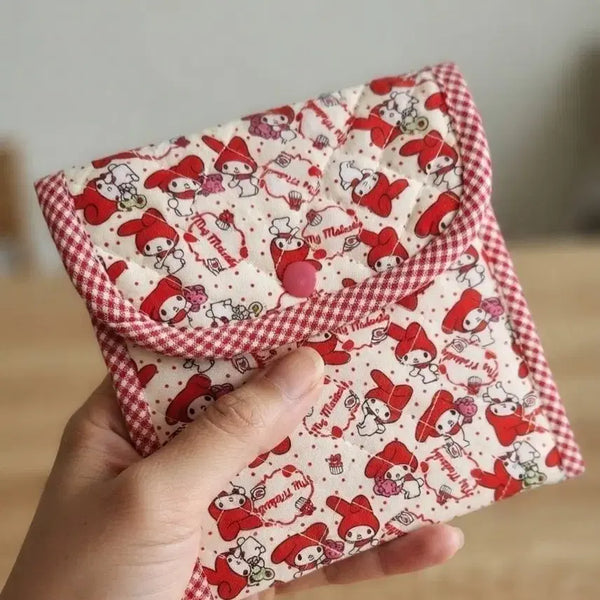 [BUNJANG] My Melody Quilted Pouch / 마이멜로디 누빔 바이어스파우치