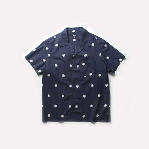 [BUNJANG] A.P.C. Dot Open Collar Shirt / 아페쎄 오픈카라셔츠_2814