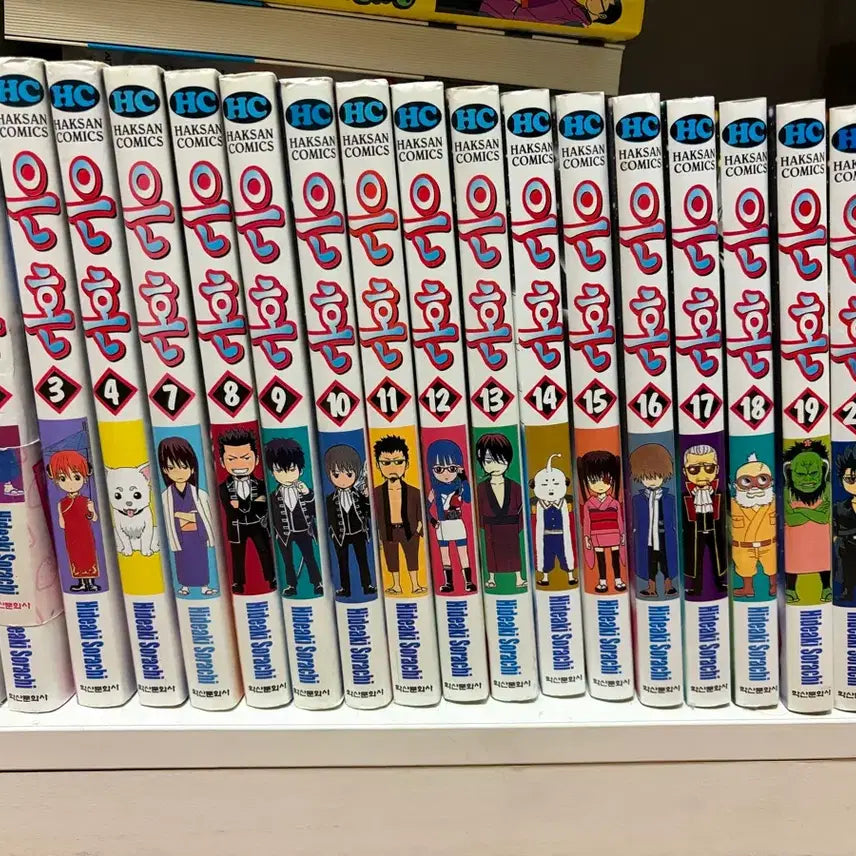 [BUNJANG] Gintama Manga Complete Set Volumes 1-4, 7-22 (20 Volumes Total) / 은혼 만화책 총 20권 일괄 (1~4, 7~22)