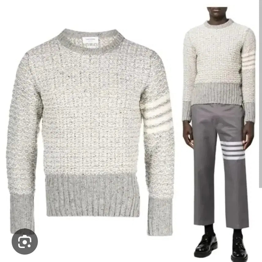 [BUNJANG] Thom Browne Donegal Mohair Tweed Knit 5 / [새상품] 톰브라운 도네갈 모헤어 트위드 니트 5