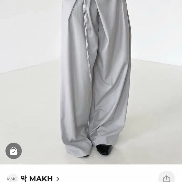 [BUNJANG] MAKH Over String Wrap Slacks / 막 MAKH 오버 스트링 랩 슬랙스