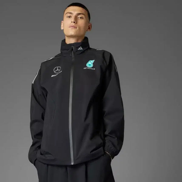 [BUNJANG] Adidas F1 Mercedes PETRONAS Rain Jacket / 아디다스 F1 메르세데스 PETRONAS 레인자켓