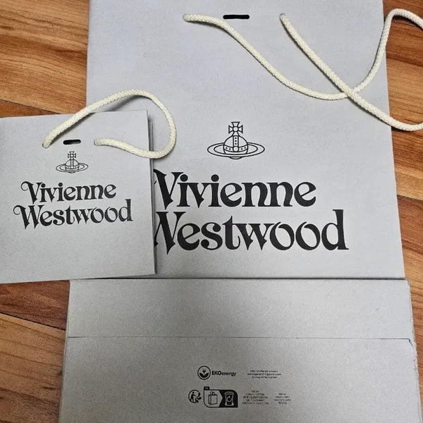 [BUNJANG] Vivienne Westwood Shopping Bags (2-Piece Bundle) / 비비안웨스트우드 쇼핑백 2개일괄