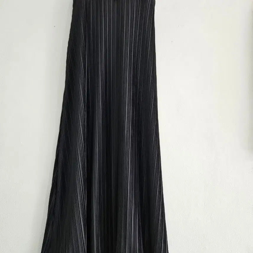 [BUNJANG] Pleated Long Skirt Black / 플리츠 롱 스커트 블랙