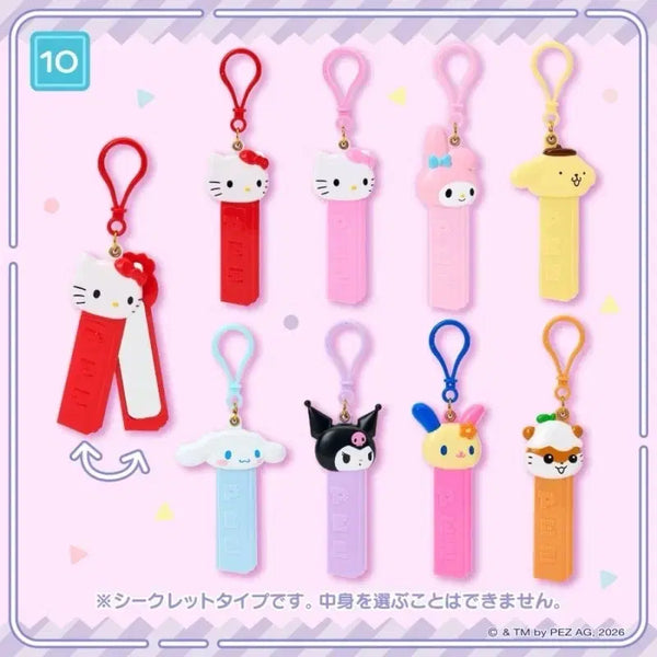 [BUNJANG] Hello Kitty Pez Slide Mirror Keyring / 헬로키티 페즈 슬라이드 거울키링
