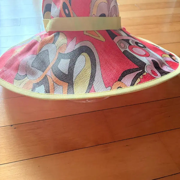 [BUNJANG] Emilio Pucci Wide Brim Straw Hat / 에밀리오 푸치 와이드 챙 모자