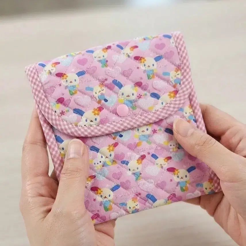 [BUNJANG] Usahana Bias Pouch / 우사하나 누빔 바이어스 파우치