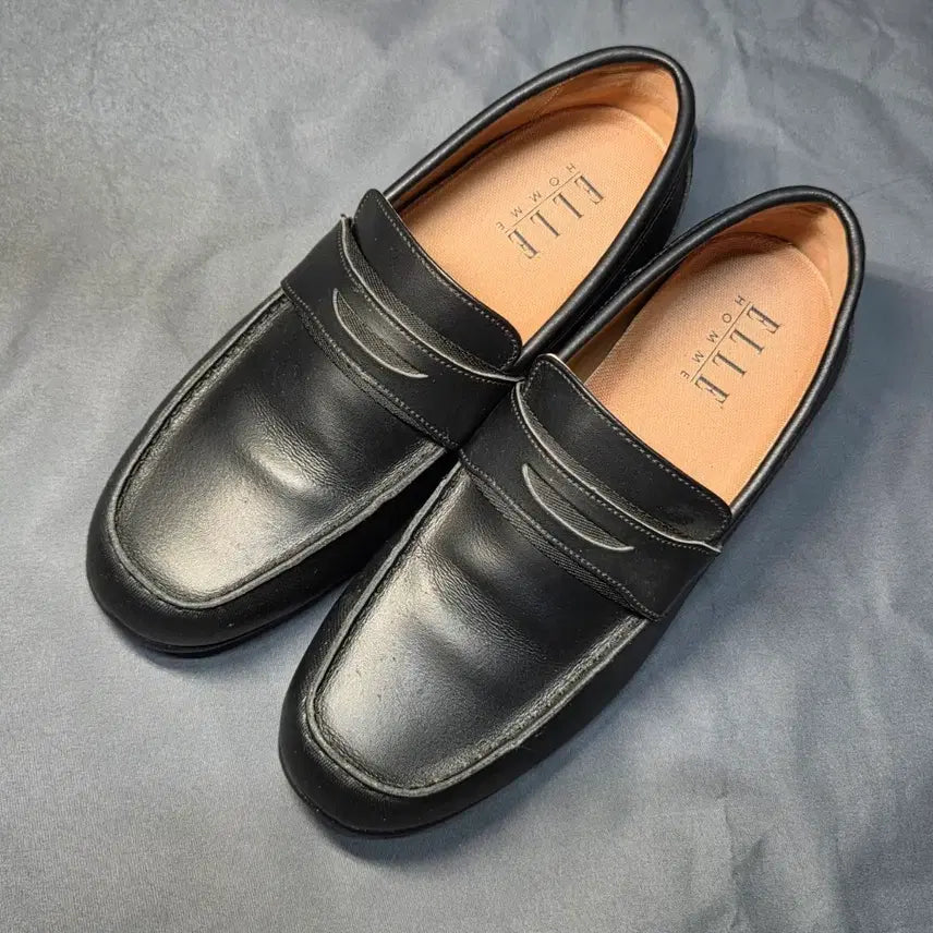 [BUNJANG] Elle Homme Loafers Black (260) / 네고가능) 엘르옴므 로퍼 검정색 (260)