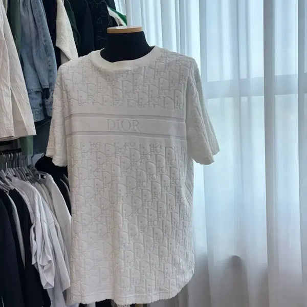 [BUNJANG] Dior Oblique New Terry Short Sleeve T-Shirt Size 105 / {새상품급/105}디올 오블리크 신형 테리 반팔