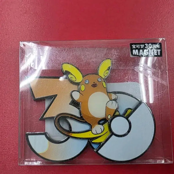 [BUNJANG] Pokemon 30th Anniversary Alola Raichu Magnet / 포켓몬 30주년 중포센 마그넷 알로라 라이츄