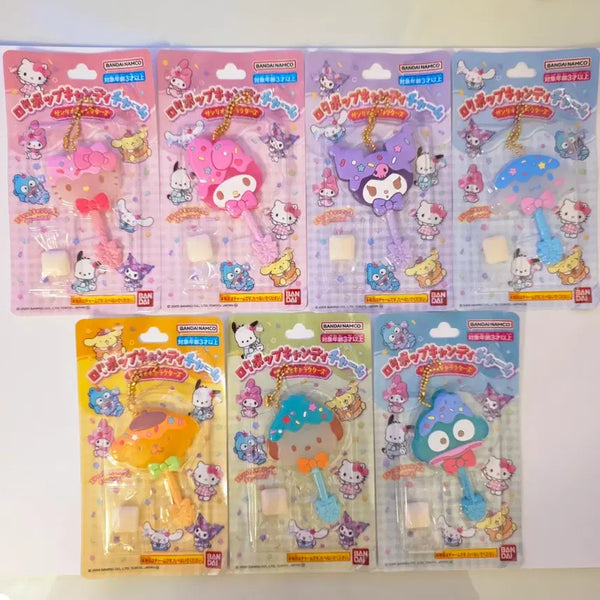 [BUNJANG] Sanrio Lollipop Candy Charm Keychain Set / 산리오 롤리팝 캔디참 7종 키링
