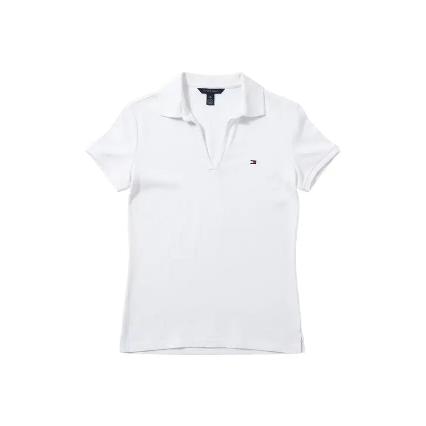 [BUNJANG] Tommy Hilfiger Women's XS Simple Pique Short Sleeve T-Shirt / 여성XS/ 타미힐피거 심플리 반팔 피케티셔츠