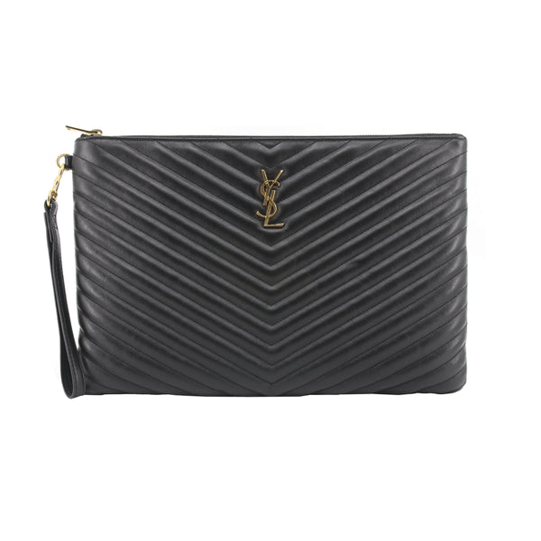 [BUNJANG] Saint Laurent Matelassé Clutch Bag Large / 생로랑 마틀라세 클러치백 라지 440222