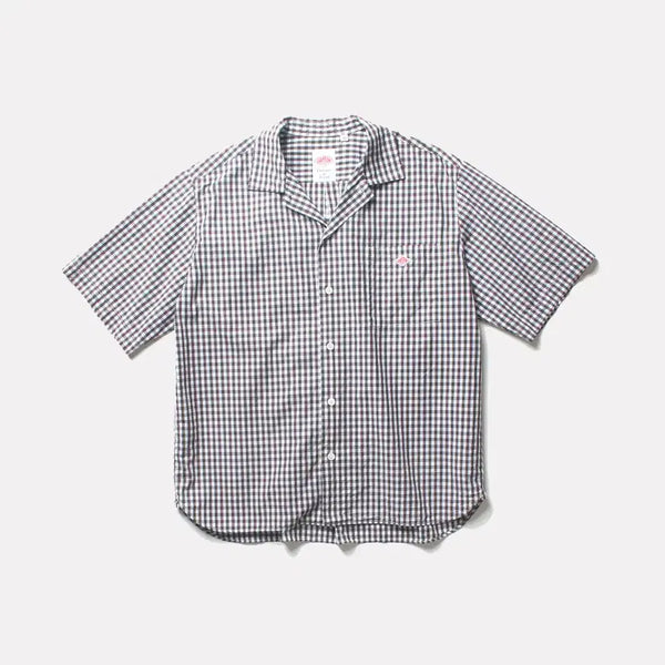 [BUNJANG] DANTON Check Half Sleeve Shirt Size 40 / 단톤 체크 하프셔츠_2804