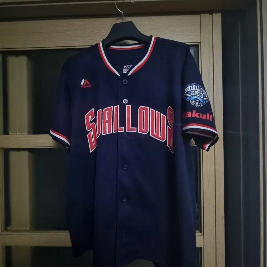 [BUNJANG] Yakult Swallows Baseball Short-Sleeve T-Shirt / 야쿠르트 스왈로즈 야구 반팔 티셔츠 free