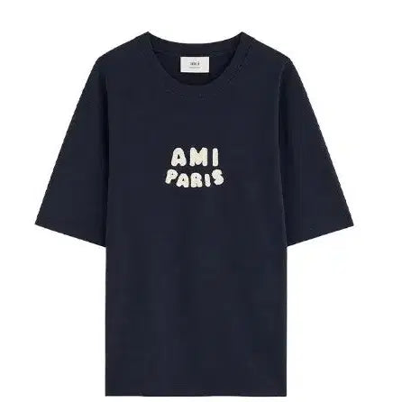 [BUNJANG] AMI Paris Patch Short Sleeve T-Shirt / 아미 파리스 패치 반팔/ 정품