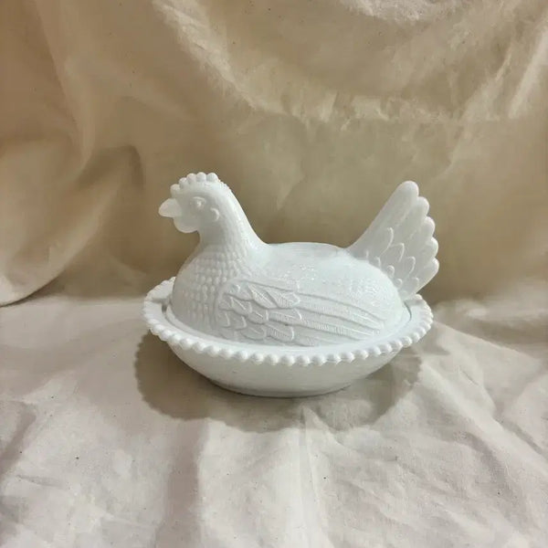 [BUNJANG] Indiana Glass Hen on Nest Candy Dish / 미국 : 인디아나글라스 캔디볼 (꼬꼬볼)