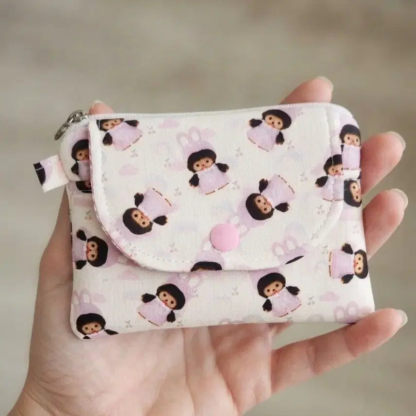 [BUNJANG] Monchhichi Two-Way Card Holder / 몬치치 투웨이 카드지갑입니다