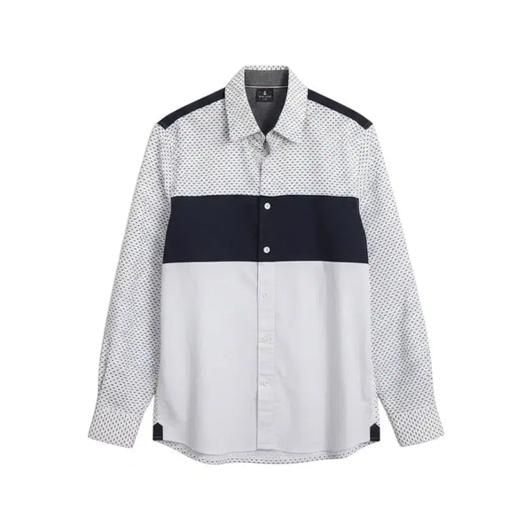 [BUNJANG] Wide Angle Men's Color-Block Golf Shirt / 남성95/ 와이드앵글 배색 골프 셔츠