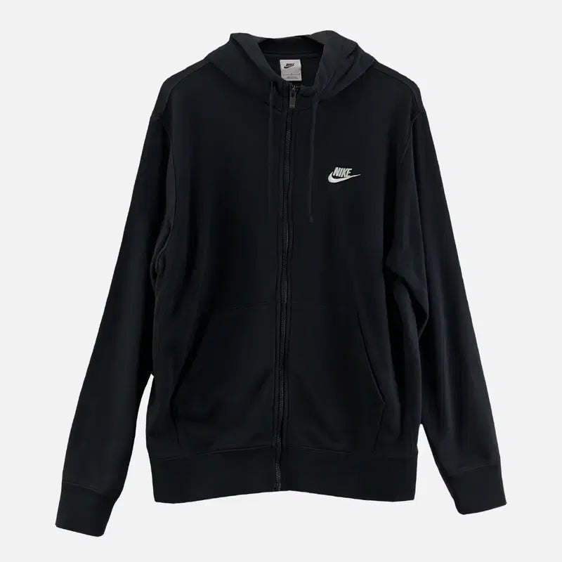 [BUNJANG] Nike Black Men's Hooded Zip-Up Jacket / 나이키 블랙 남자 후드 집업 100 N7611