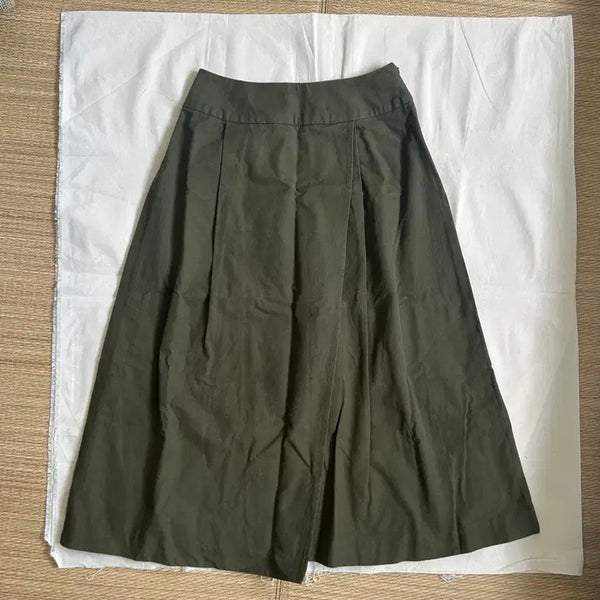 [BUNJANG] Vintage Olive Divided Skirt / olive divided skirt
