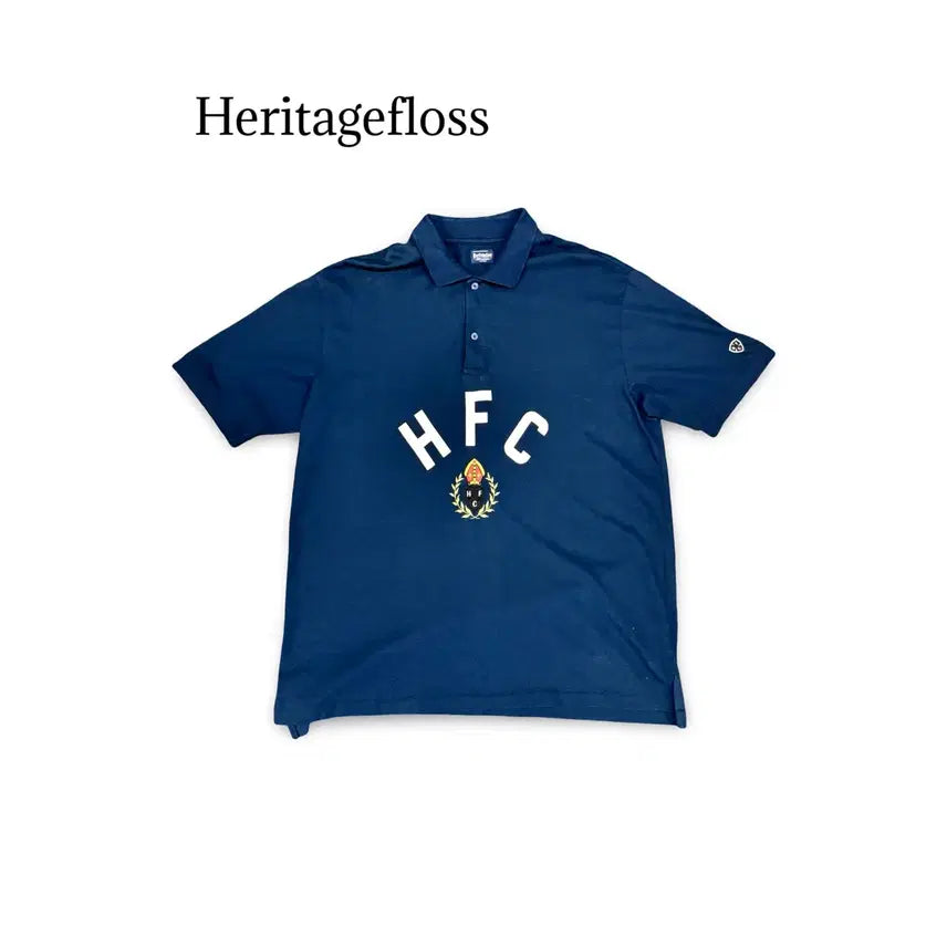 [BUNJANG] Heritagefloss Collar T-shirt / (100)Heritagefloss 카라티