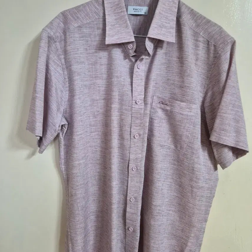 [BUNJANG] YAKKI Men's Short Sleeve Shirt Pink / 야끼 남성 셔츠 반팔 핑크색