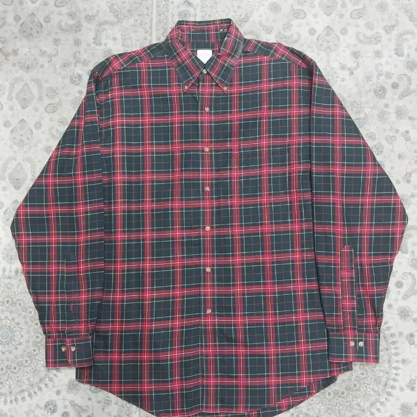 [BUNJANG] Brooks Brothers Check Shirt M / 브룩스브라더스 체크 셔츠 M (엄청크게나옴) (105-110)