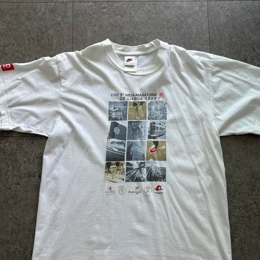 [BUNJANG] Vintage Nike Portugal Half Marathon T-Shirt / 90s 나이키 포르투갈 하프마라톤 반팔