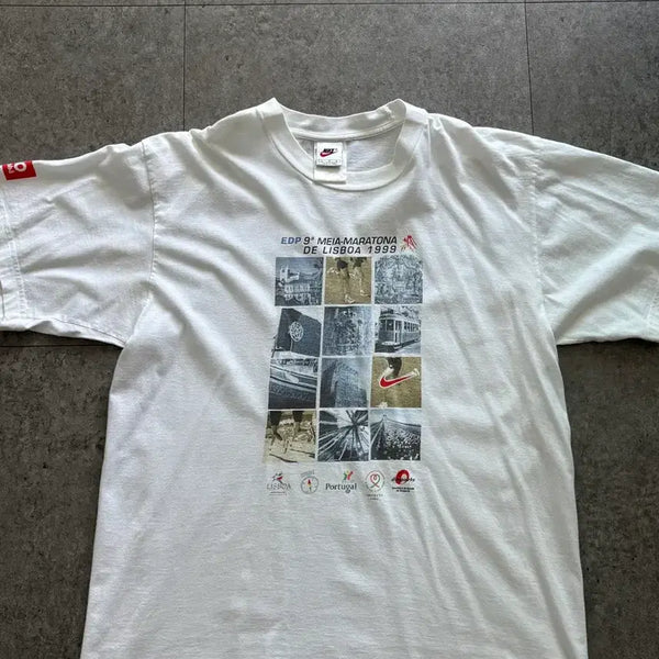 [BUNJANG] Vintage Nike Portugal Half Marathon T-Shirt / 90s 나이키 포르투갈 하프마라톤 반팔