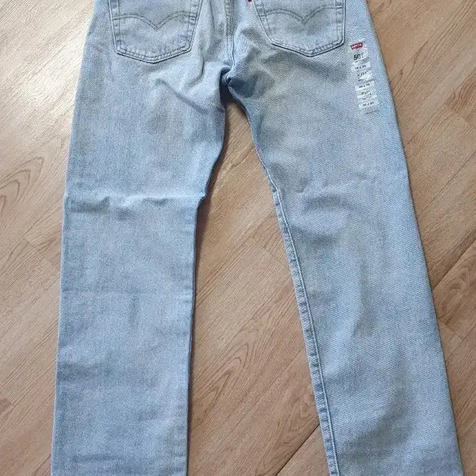 [BUNJANG] Levi's 501 Light Blue Slim Straight Denim Jeans / 리바이스 501 청바지 라이트블루