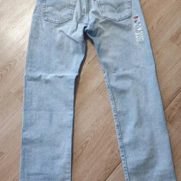 [BUNJANG] Levi's 501 Light Blue Slim Straight Denim Jeans / 리바이스 501 청바지 라이트블루