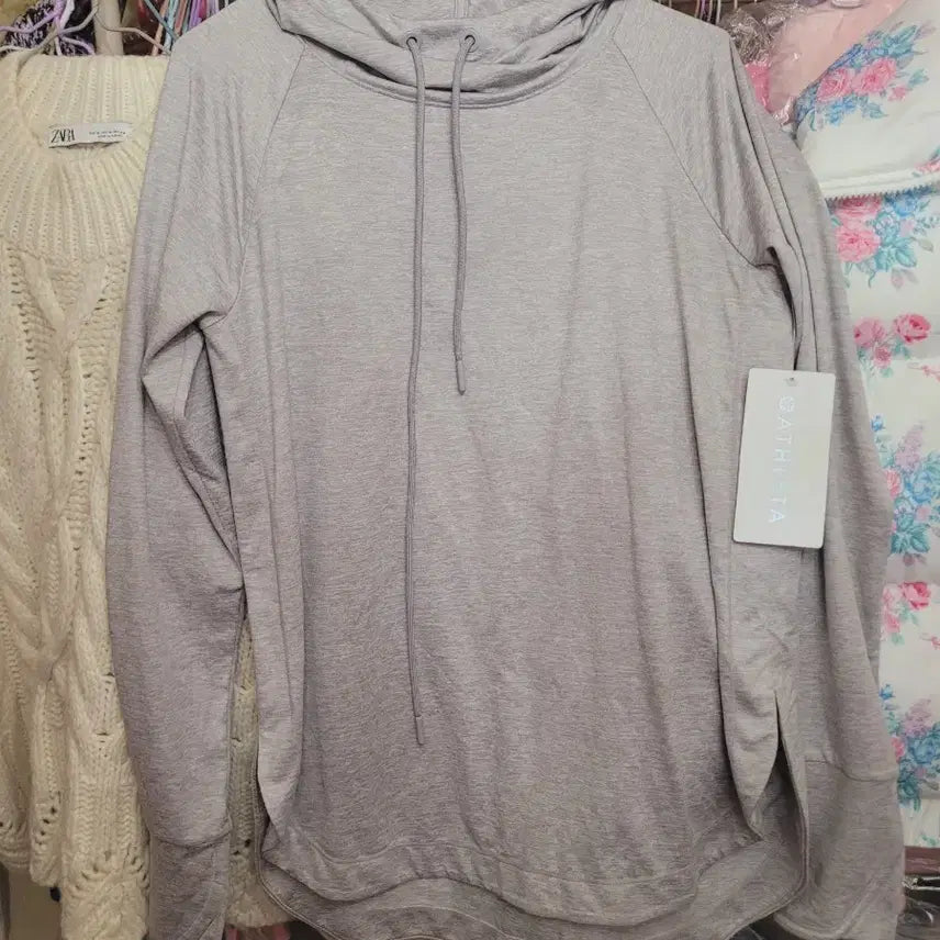 [BUNJANG] Athleta Grey Hoodie - Size S / 애슬레타 후드티 그레이 S수입