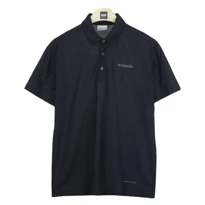 [BUNJANG] Columbia Omni-Wick Short Sleeve Polo T-Shirt Black Size 100 / 22336 컬럼비아 옴니위크 반팔 카라티 100 남자 등산 티셔츠 브랜구제