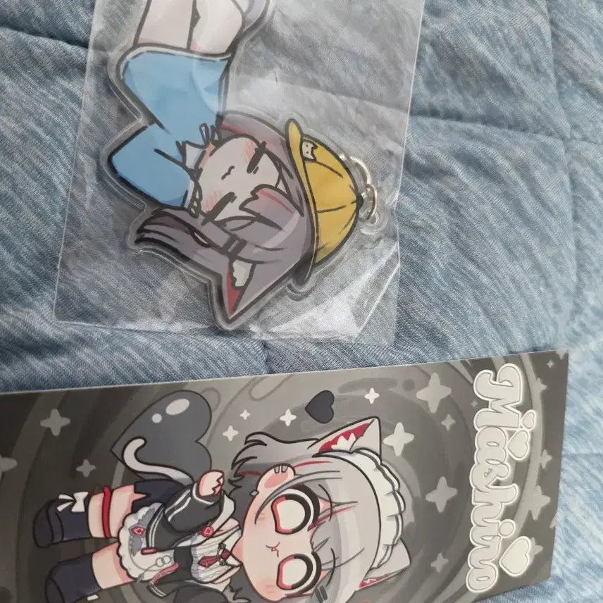 [BUNJANG] Stellive Mashiro Unofficial Keychain & POB Bromide / 스텔라이브 마시로 비공식 키링, 특전