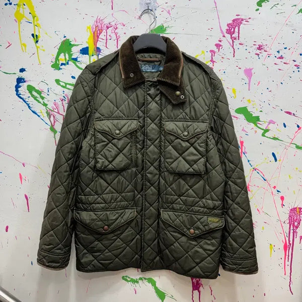 [BUNJANG] Polo Ralph Lauren Quilted Hunting Jacket Khaki M / 폴로 랄프로렌 퀄팅 헌팅 자켓 카키 M