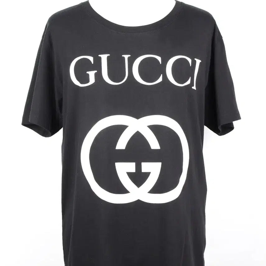 [BUNJANG] Gucci GG Logo Short Sleeve T-Shirt Black S / 구찌 GG 로고 반팔 티셔츠 블랙 S