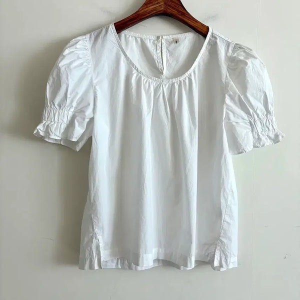 [BUNJANG] Come Here Puff Sleeve Blouse / 컴히어 퍼프소매 블라우스