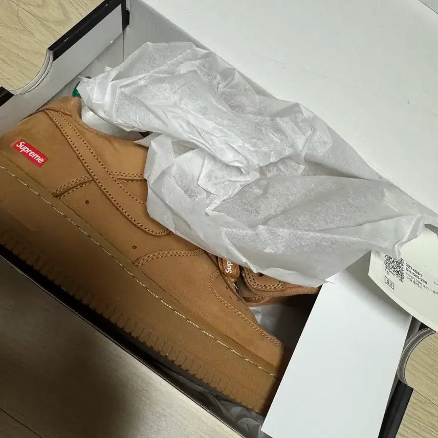 [BUNJANG] Nike x Supreme Air Force 1 Low Flax (Soy Sauce) / [255] 나이키 x 슈프림 에어포스1 로우 플렉스(된장)