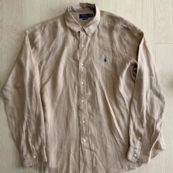 [BUNJANG] Polo Ralph Lauren Linen Long Sleeve Shirt XL / [폴로 랄프로렌] 긴팔 린넨 셔츠 XL 사이즈