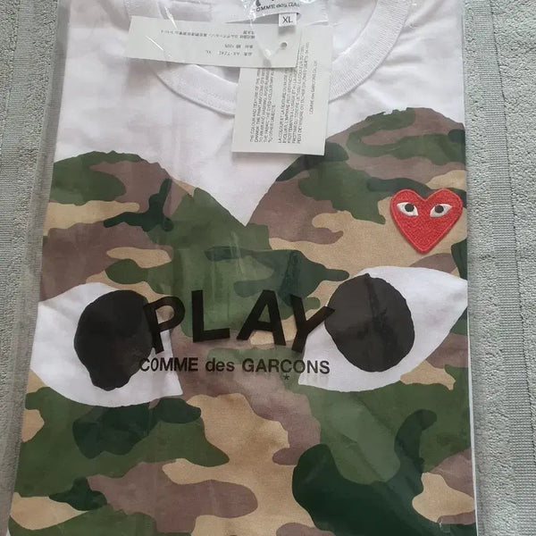 [BUNJANG] Comme des Garçons PLAY Camo Short Sleeve T-Shirt XL / 꼼데가르송 플레이 카모 반팔티 XL