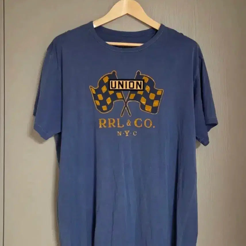 [BUNJANG] RRL Union NYC Graphic T-Shirt XL / rrl 깃발 반팔 티셔츠 xl사이즈