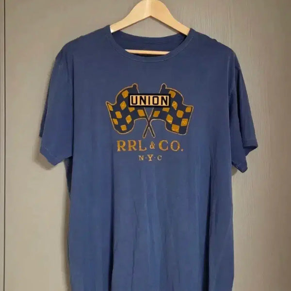 [BUNJANG] RRL Union NYC Graphic T-Shirt XL / rrl 깃발 반팔 티셔츠 xl사이즈