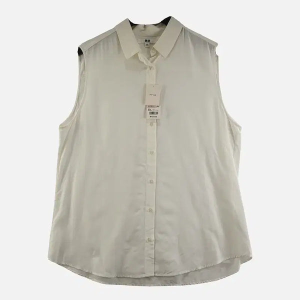 [BUNJANG] Uniqlo Cream Women's Shirt 2XL New / 유니클로 크림 여자 셔츠 2XL 새상품 N7515