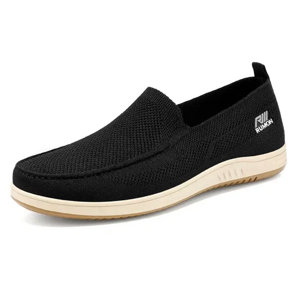 [BUNJANG] Men's Comfort Mesh Knit Slip-On Shoes (Black) / 남성 컴포트 메쉬 니트 슬립온 (블랙)