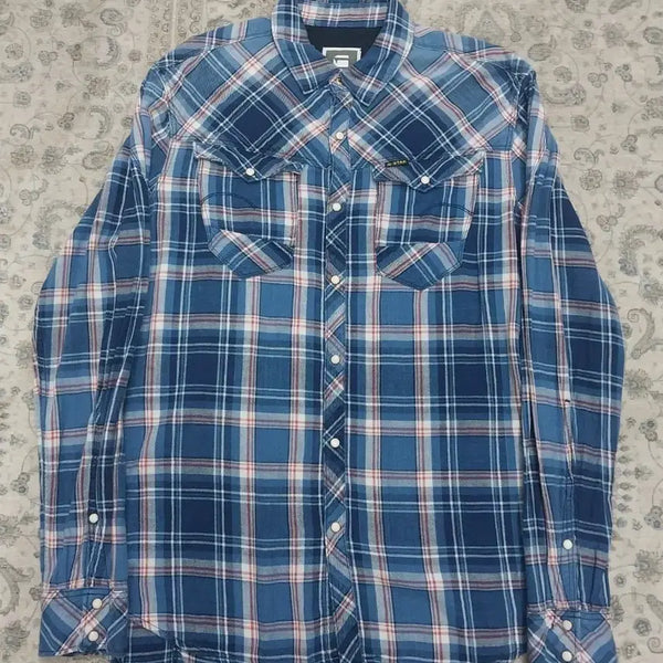 [BUNJANG] G-STAR Western Check Shirt XL / G-STAR 웨스턴 체크 셔츠 XL